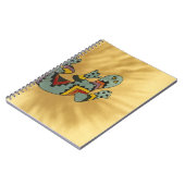 アリ色彩の鮮やかゾナ州ツーソン、壁に付いているゲッコトカゲ ノートブック (左側)