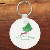 アリ運の大きな葉 – あなたは強い キーホルダー (正面)