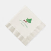 アリ運の大きな葉 – あなたは強い 縁ありランチョンナプキン (角)