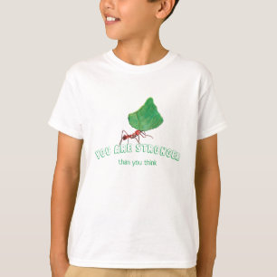 アリ運の葉が大きい Tシャツ