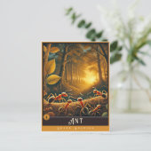 アリ | かわいい家族ヴィンテージ動物はがき ポストカード (スタンド正面)