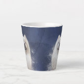 アリ・ザ・サモエードのコレクションBLUE カフェラテマグ (正面)