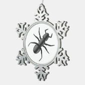 アリ スノーフレークピューターオーナメント (右)