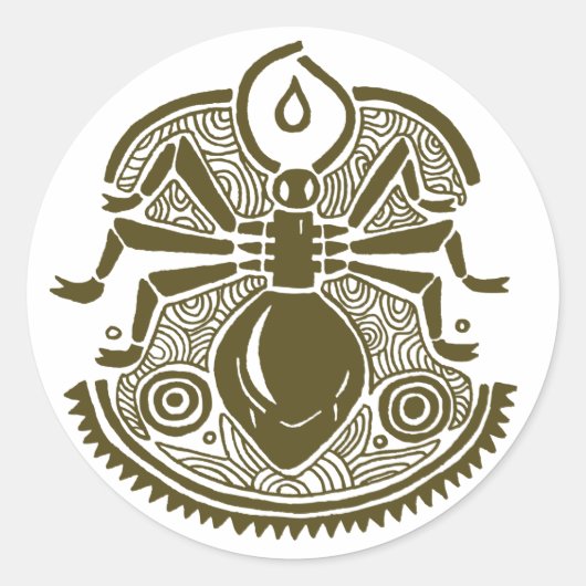 アリ・トーテム ラウンドシール (正面)