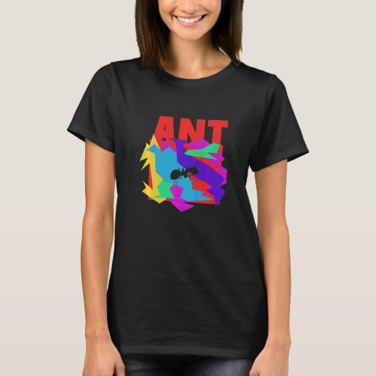 アリ 動物 モザイク パズル Tシャツ (正面)
