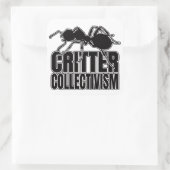 アリAnt Critterコレクティビズム – 昆虫学ギーク スクエアシール (バッグ)