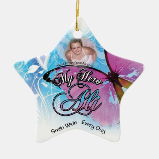 アリBorgenの星のオーナメント セラミックオーナメント (正面)