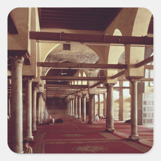 アルアザールのモスクのキブラ・リワン スクエアシール (正面)