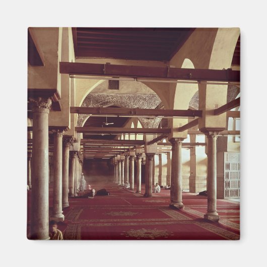 アルアザールのモスクのキブラ・リワン マグネット (正面)