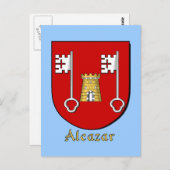 アルカサル家紋章の盾 ポストカード (正面/裏面)