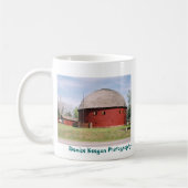 アルカディアの円形の納屋 コーヒーマグカップ (左)