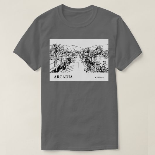 アルカディアカリフォルニアTシャツ2 Tシャツ (デザイン正面)