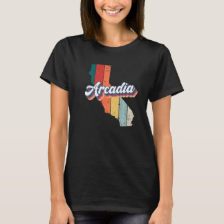 アルカディアシティレトロヴィンテージホームシティカリフォルニアプレ Tシャツ