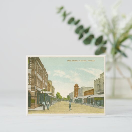 アルカディアフロリダヴィンテージ歴史的通りシーン ポストカード (スタンド正面)