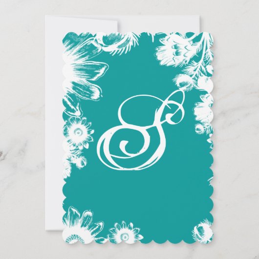 アルカディアミンティブルーボホフローラ結婚式招待状 招待状 (裏面)