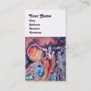 アルカディアレッドイエローブルーシルバーファンタジーの女王 名刺