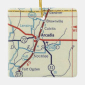 アルカディアヴィンテージマップ セラミックオーナメント (正面)