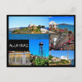 アルカトラズアイランドサンフランシスコのカリフォルニアのはがき ポストカード (正面)
