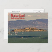 アルカトラズアイランドサンフランシスコ,カリフォルニアのはがき ポストカード (正面/裏面)