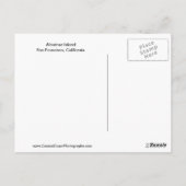 アルカトラズアイランドサンフランシスコ,カリフォルニアのはがき ポストカード (裏面)