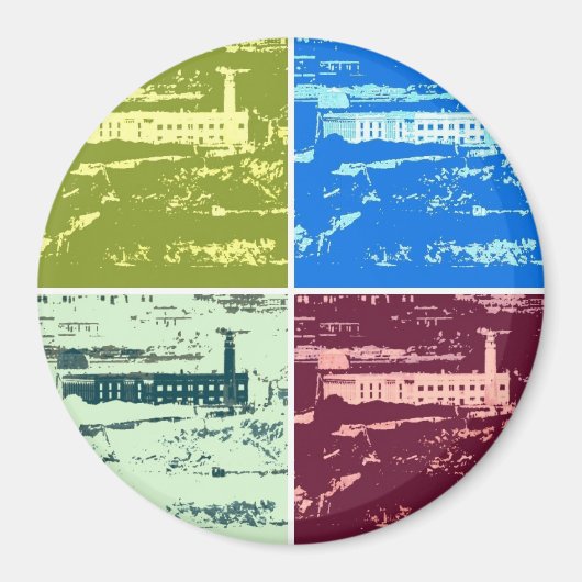 アルカトラズポップ・アートのアートマグネット マグネット (正面)