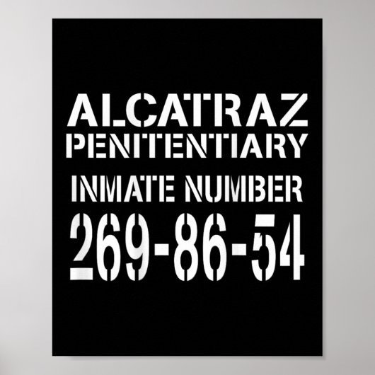 アルカトラズ刑務所おもしろい囚人の衣装ハロウィーン ポスター (正面)
