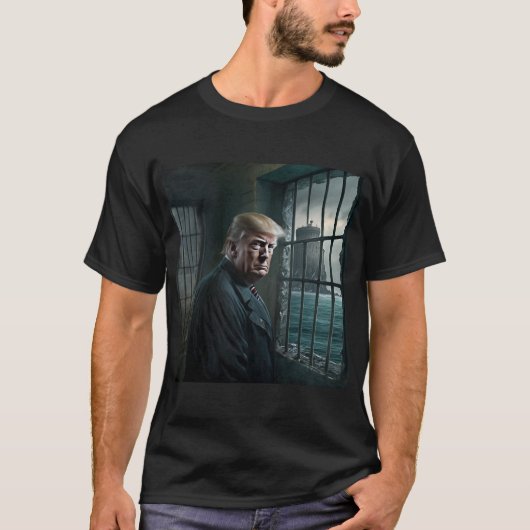 アルカトラズ刑務所のドナルド・トランプ Tシャツ (正面)
