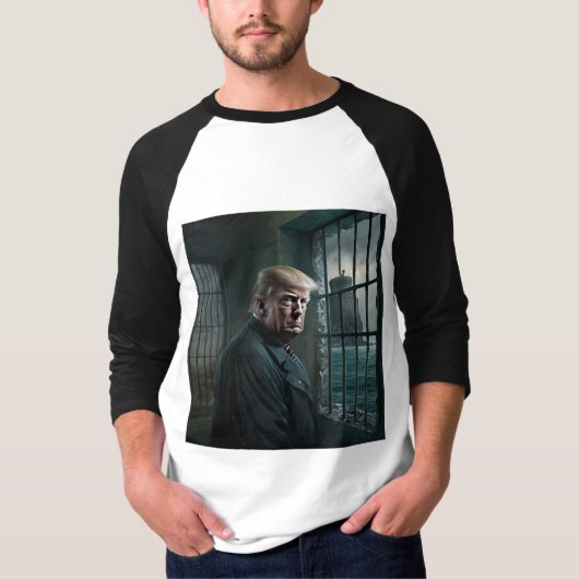 アルカトラズ刑務所のドナルド・トランプ Tシャツ (正面)