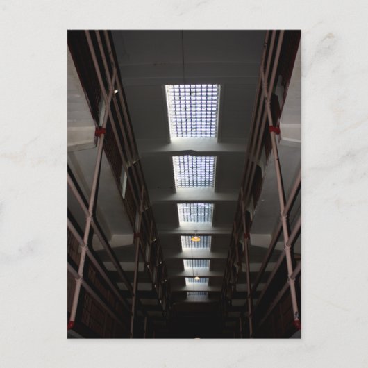 アルカトラズ刑務所の天窓 ポストカード (正面)