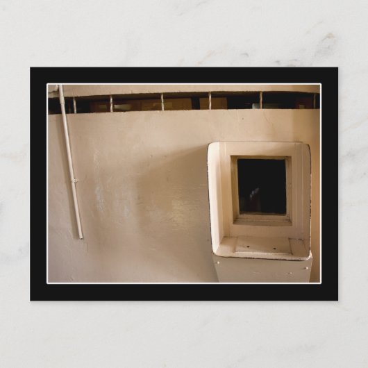 アルカトラズ刑務所の面会窓 ポストカード (正面)