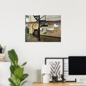 アルカトラズ刑務所理容師ショップ ポスター (ホームオフィス)