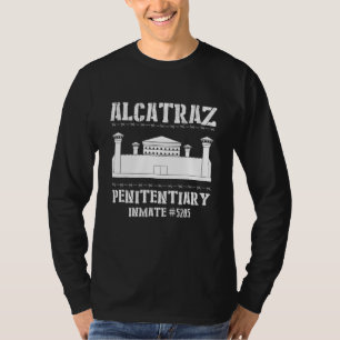 アルカトラズ島刑務所と刑務所収容者番号 Tシャツ