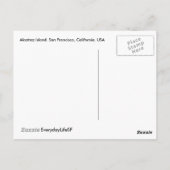 アルカトラズ島 – サンフランシスコ葉書 ポストカード (裏面)