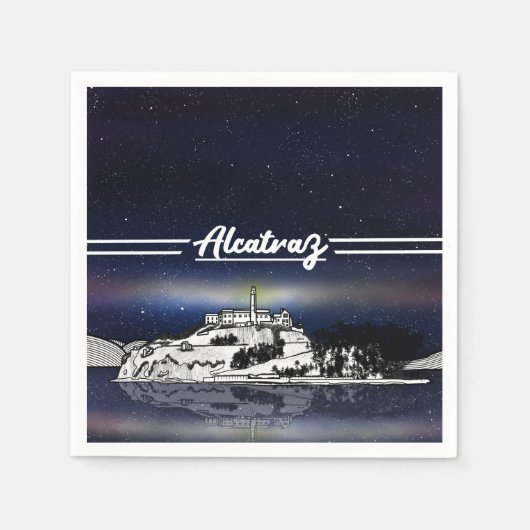 アルカトラズ島 スタンダードカクテルナプキン (正面)