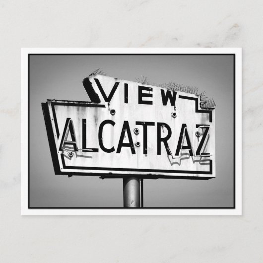 アルカトラズ看板はがき ポストカード (正面)