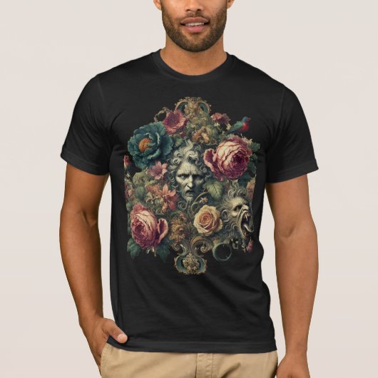 アルカナ・アトリエ - ゴシックウェアラブルアートTシャツ Tシャツ (正面)