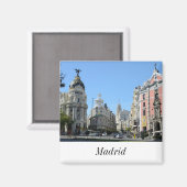 アルカラとグランビア通り、マドリード磁石 マグネット (正面/裏面)