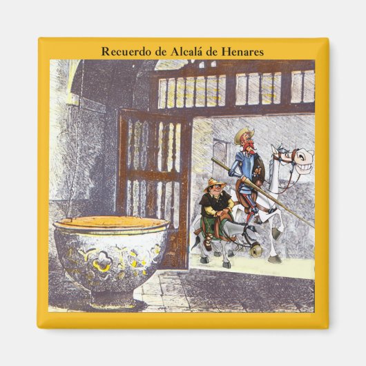 アルカラデヘナレスのセルバンテスバプティスマルフォント マグネット (正面)