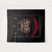 アルカリアンプードルファンタジーフラクタルポートレート タペストリー (正面(横))