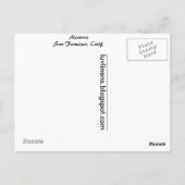 アルカリス，アルカトラズ。 ポストカード (裏面)