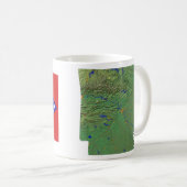 アルカンサン国旗+地図マグカップ コーヒーマグカップ (正面右)