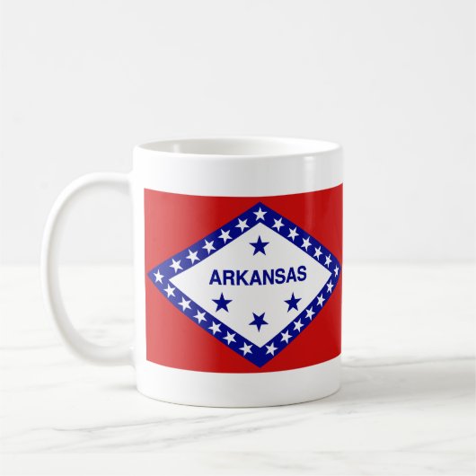 アルカンサン国旗+地図マグカップ コーヒーマグカップ (左)