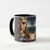 アルカ朝のお茶をカスタマイズ可パーソナライズされた能 マグカップ (正面左)