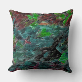 アルガスou corais do mar com efeito onda クッション