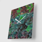 アルガスou corais do mar com efeito onda スクエア壁時計 (傾斜)