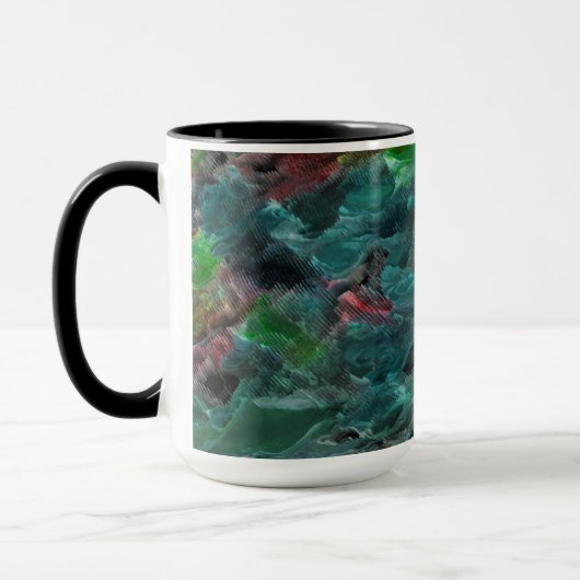 アルガスou corais do mar com efeito onda マグカップ (左)