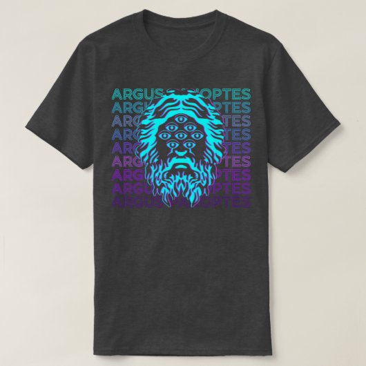 アルガスPanoptes Argosギリシャ神話レトロアルガスP Tシャツ (デザイン正面)