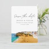 アルガルヴェのカルボエイロ ポルトガル 写真 保存日 招待状 (スタンド正面)