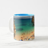 アルガルヴェの美しいビーチ ツートーンマグカップ (正面左)