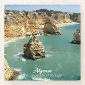 アルガルヴェビーチバケーションinポルトガル ガラスコースター (正面)